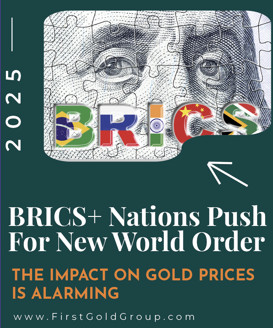 Stacked gold and silver bars by First Gold Group